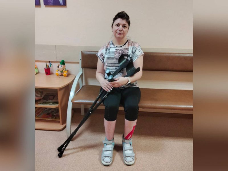 #Спасибо! Теперь Светлана Краева может самостоятельно передвигаться на подлокотных костылях.